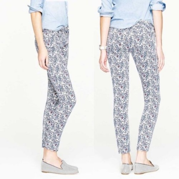J Crew Liberty TOOTHPICK Floral Meadow 27 - Picture 1 of 8